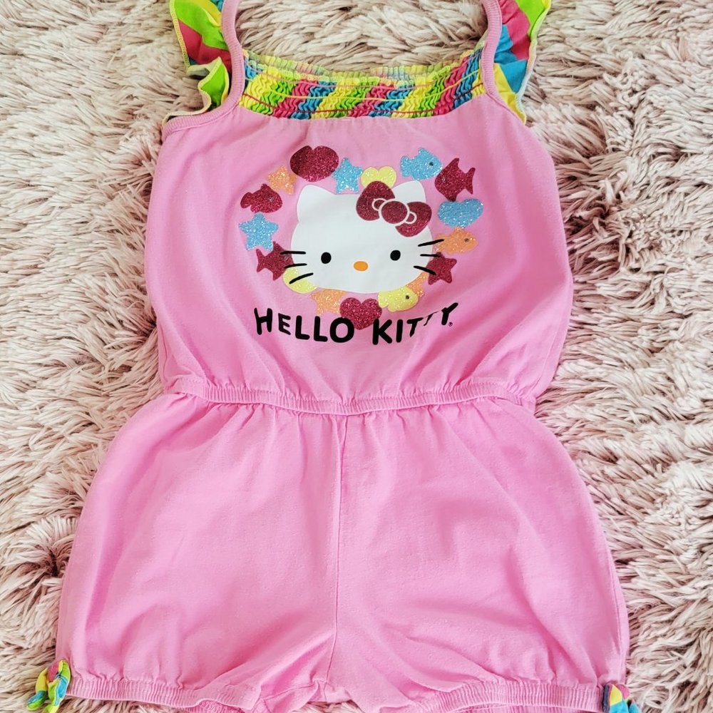 Pink Hello Kitty by Sanrio Romper Size 5